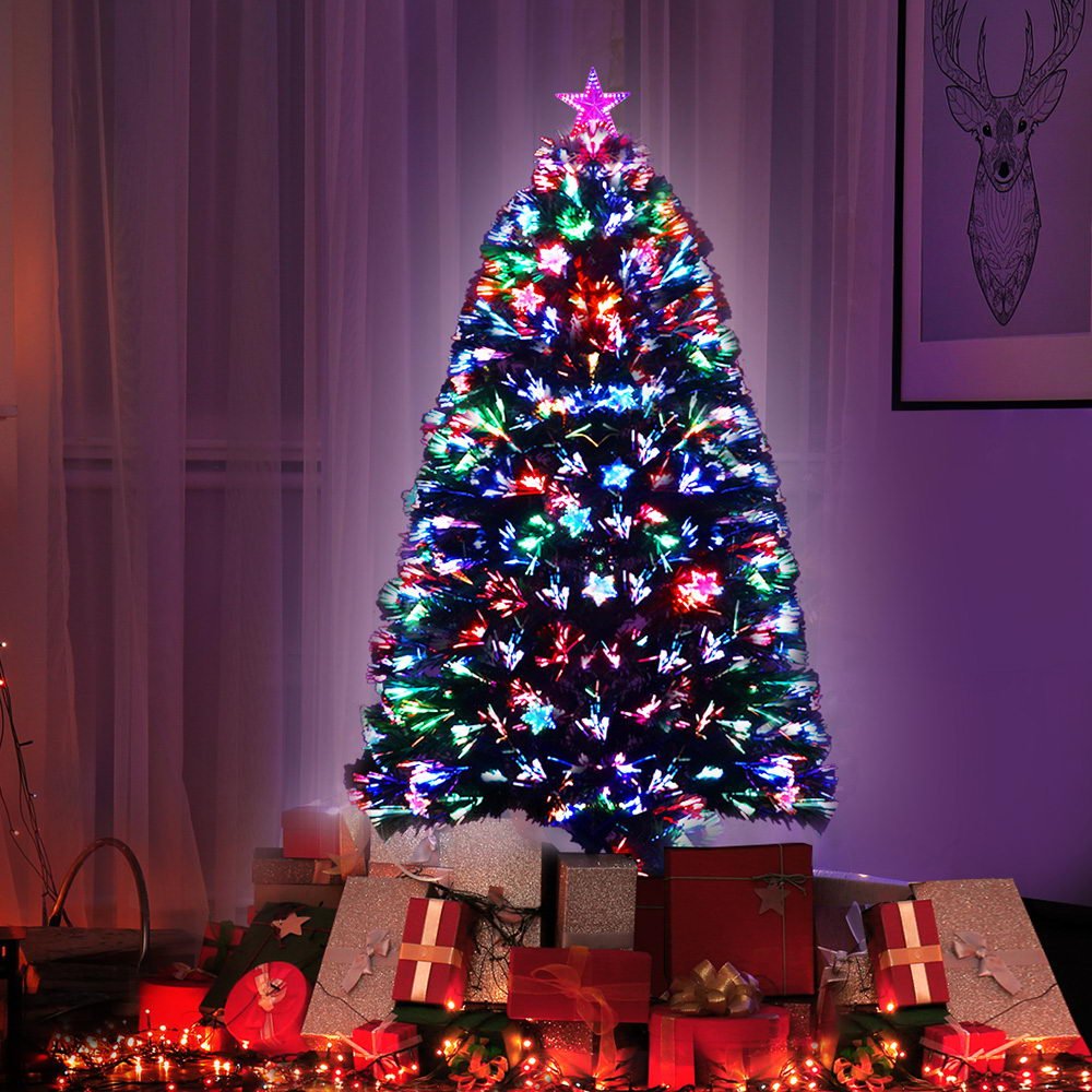 Christmas Tree 1.2M LED Xmas trees with Lights Multi Colour - Bedzy Australia