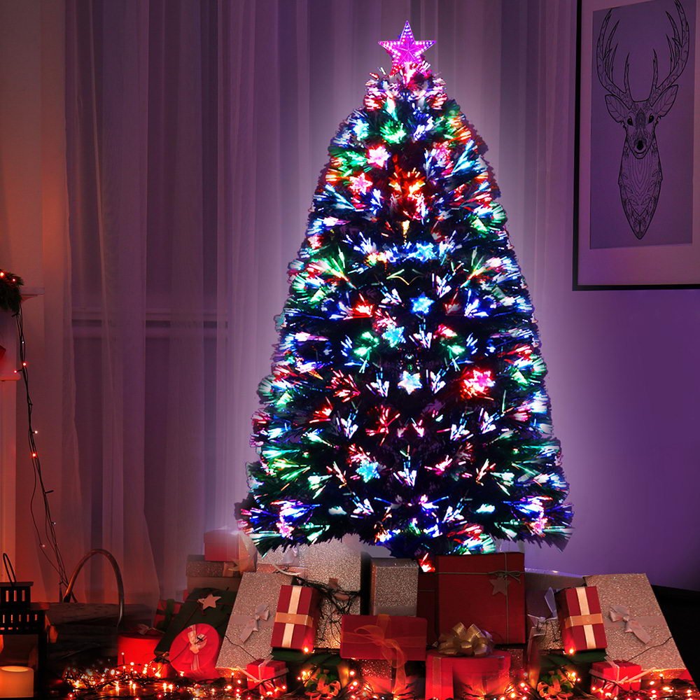 Christmas Tree 1.5M LED Xmas trees with Lights Multi Colour - Bedzy Australia