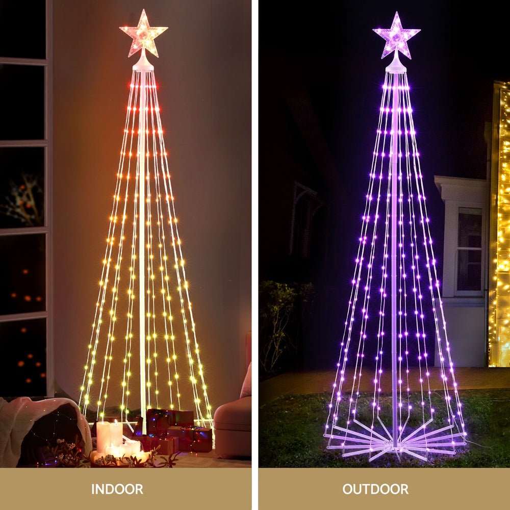 Christmas Tree 1.8m 265 RGB LED Fairy Lights Xmas Trees Decoration - Occasions > Christmas > Christmas Trees - Bedzy Australia