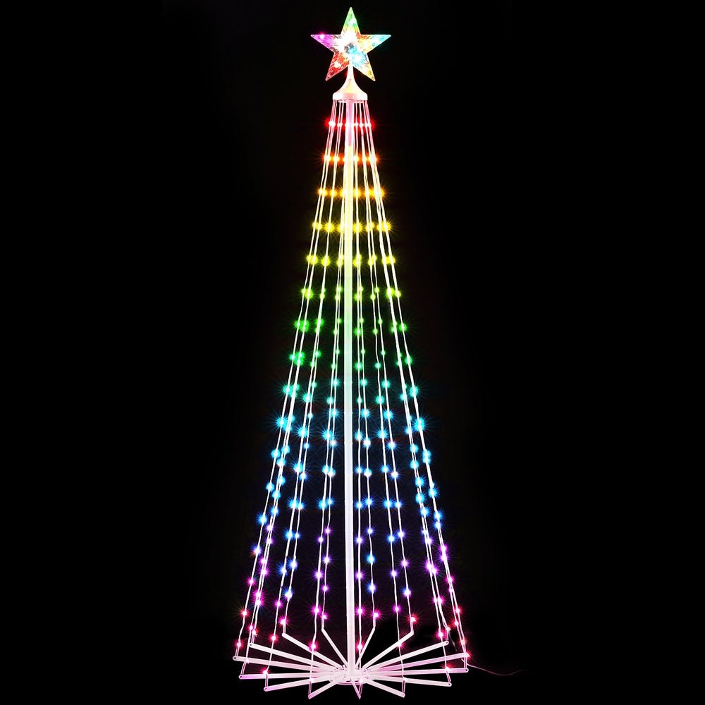 Christmas Tree 1.8m 265 RGB LED Fairy Lights Xmas Trees Decoration - Occasions > Christmas > Christmas Trees - Bedzy Australia