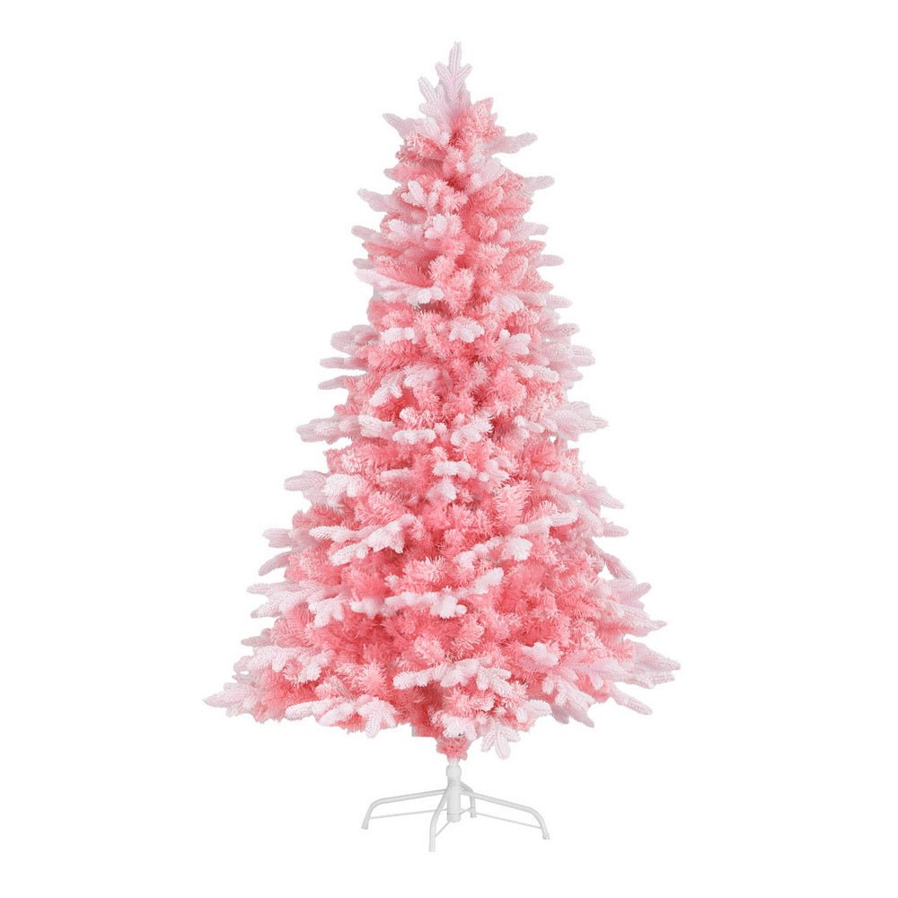 Christmas Tree 1.8m Pink Xmas Tree Snowy Party Decor 810 Tips - Occasions > Christmas > Christmas Trees - Bedzy Australia