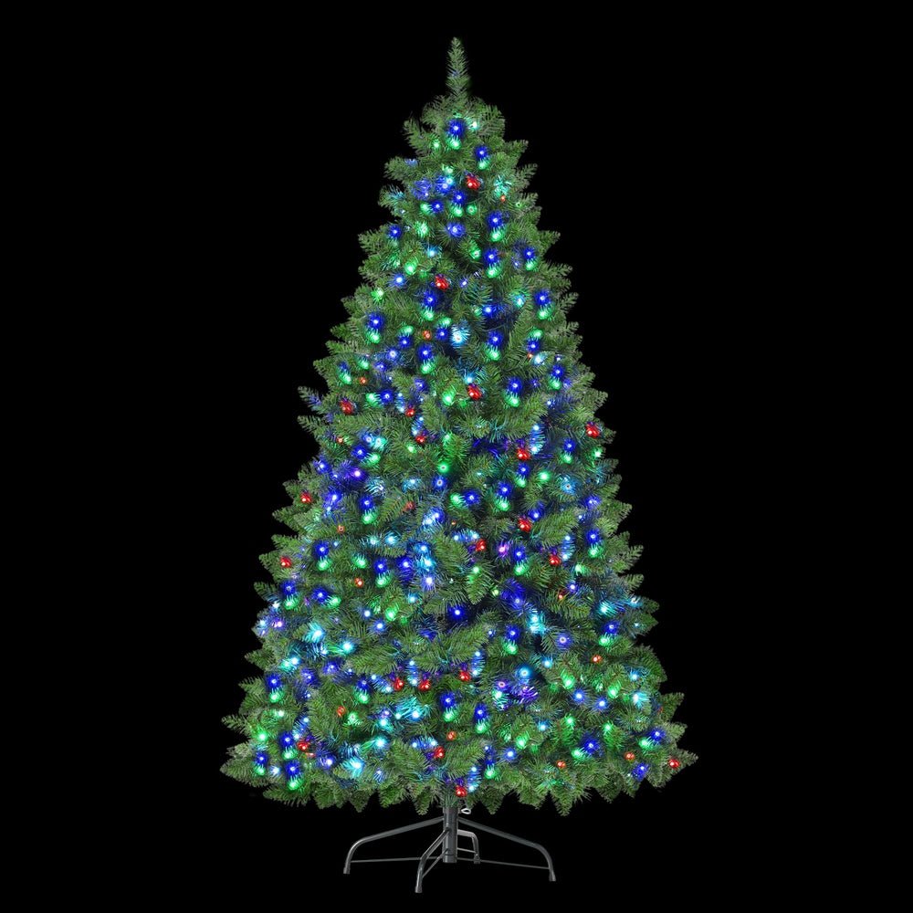 Christmas Tree 1.8m RGB Remote LED Tree Party Decoration 890 Tips - Occasions > Christmas > Christmas Trees - Bedzy Australia