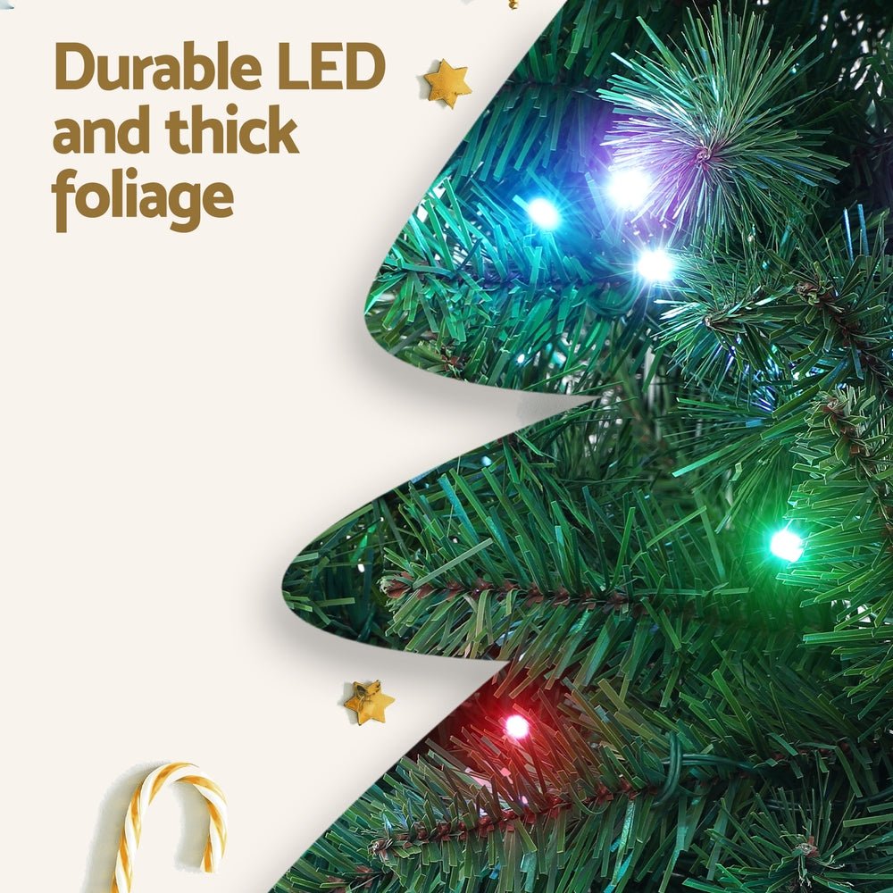 Christmas Tree 1.8m RGB Remote LED Tree Party Decoration 890 Tips - Occasions > Christmas > Christmas Trees - Bedzy Australia