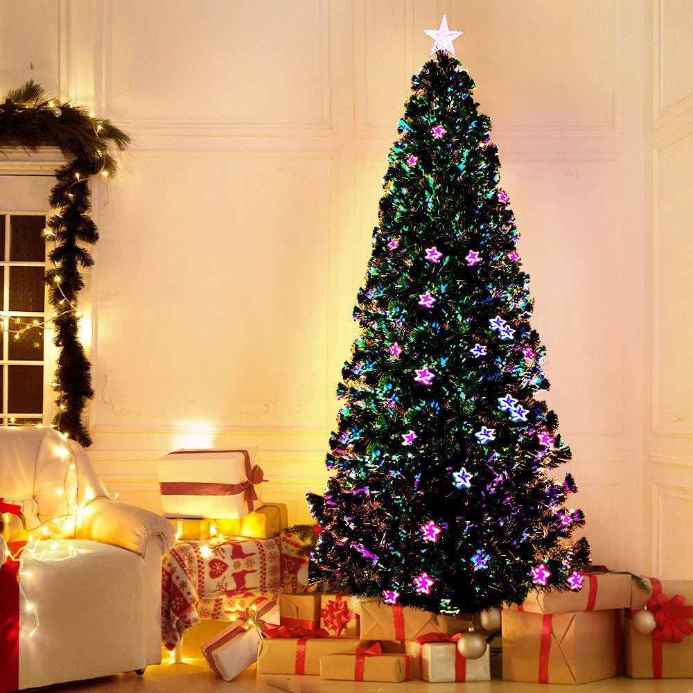 Christmas Tree 2.1M LED Xmas trees with Lights Multi Colour - Bedzy Australia