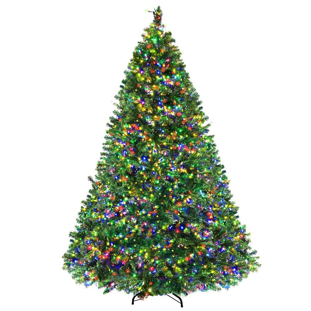 Christmas Tree 2.1M Xmas Tree with 2800 LED Lights Multi Colour - Bedzy Australia