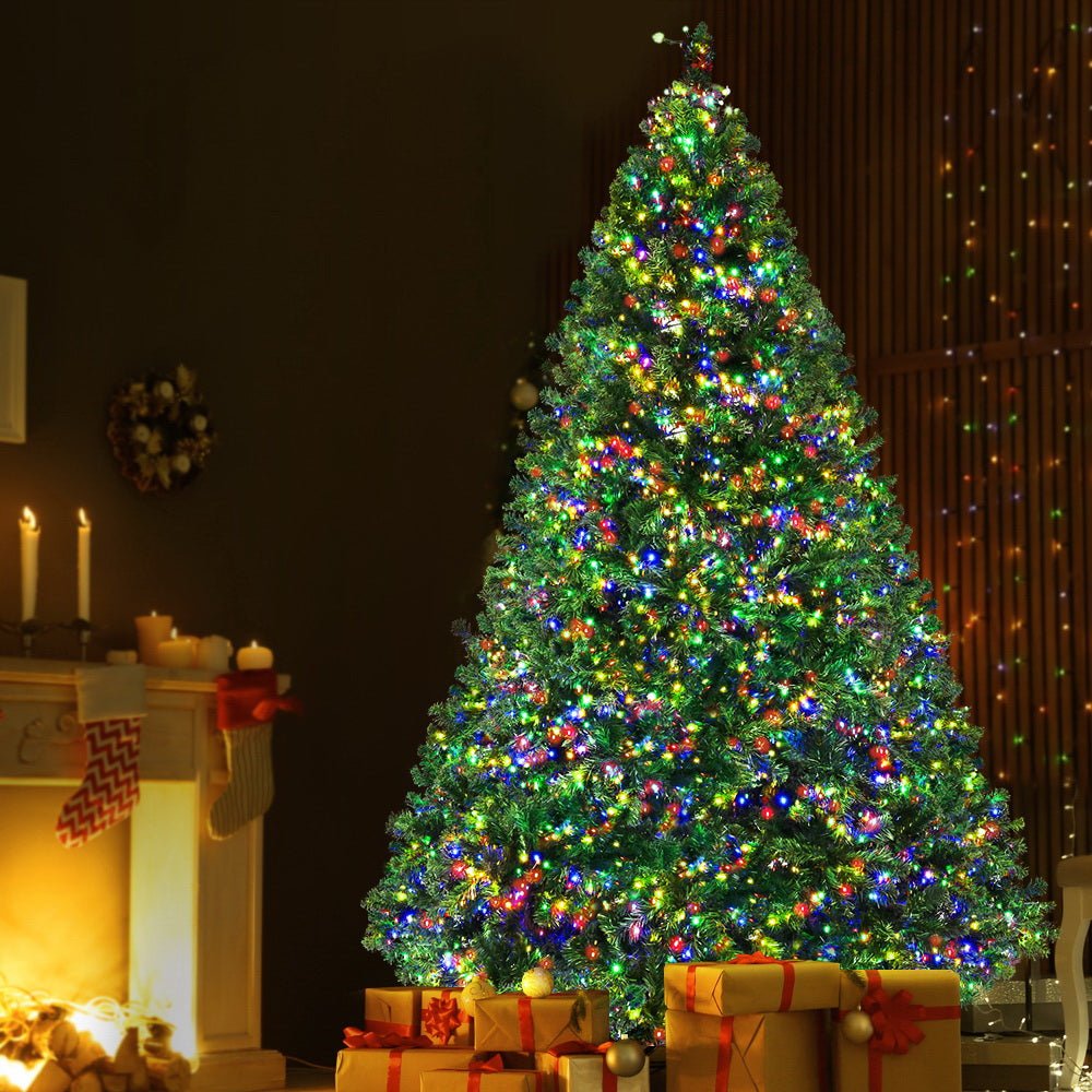 Christmas Tree 2.1M Xmas Tree with 2800 LED Lights Multi Colour - Bedzy Australia