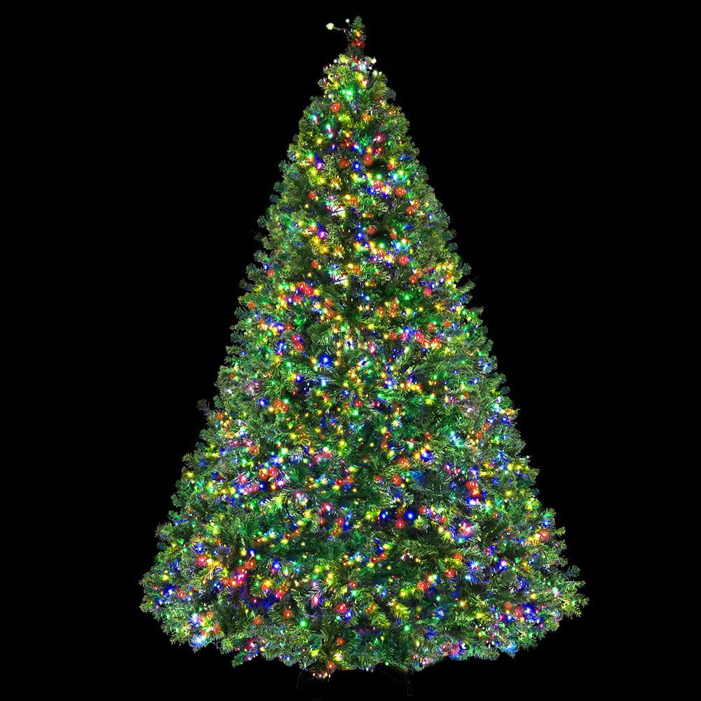 Christmas Tree 2.1M Xmas Tree with 2800 LED Lights Multi Colour - Bedzy Australia