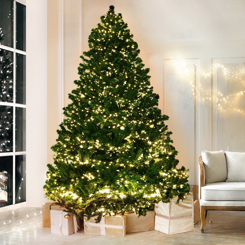 Christmas Tree 2.1M Xmas Tree with 3000 LED Lights Warm White - Bedzy Australia