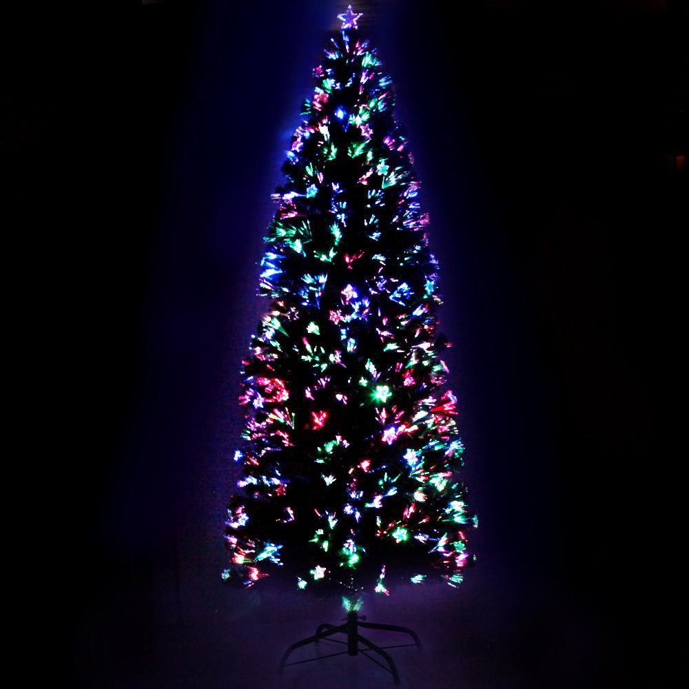 Christmas Tree 2.4M LED Xmas trees with Lights Multi Colour - Bedzy Australia