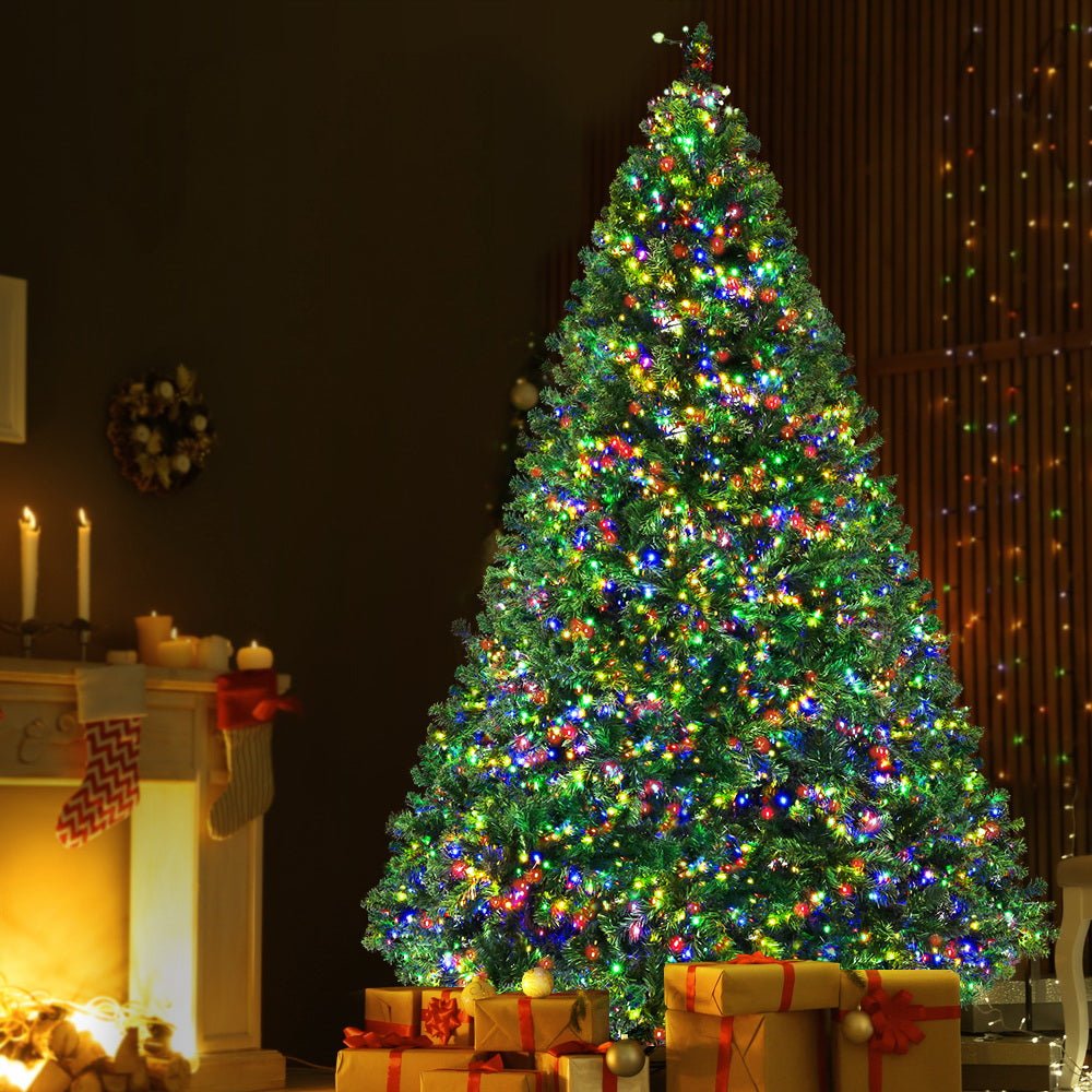 Christmas Tree 2.4M Xmas Tree with 3190 LED Lights Multi Colour - Bedzy Australia