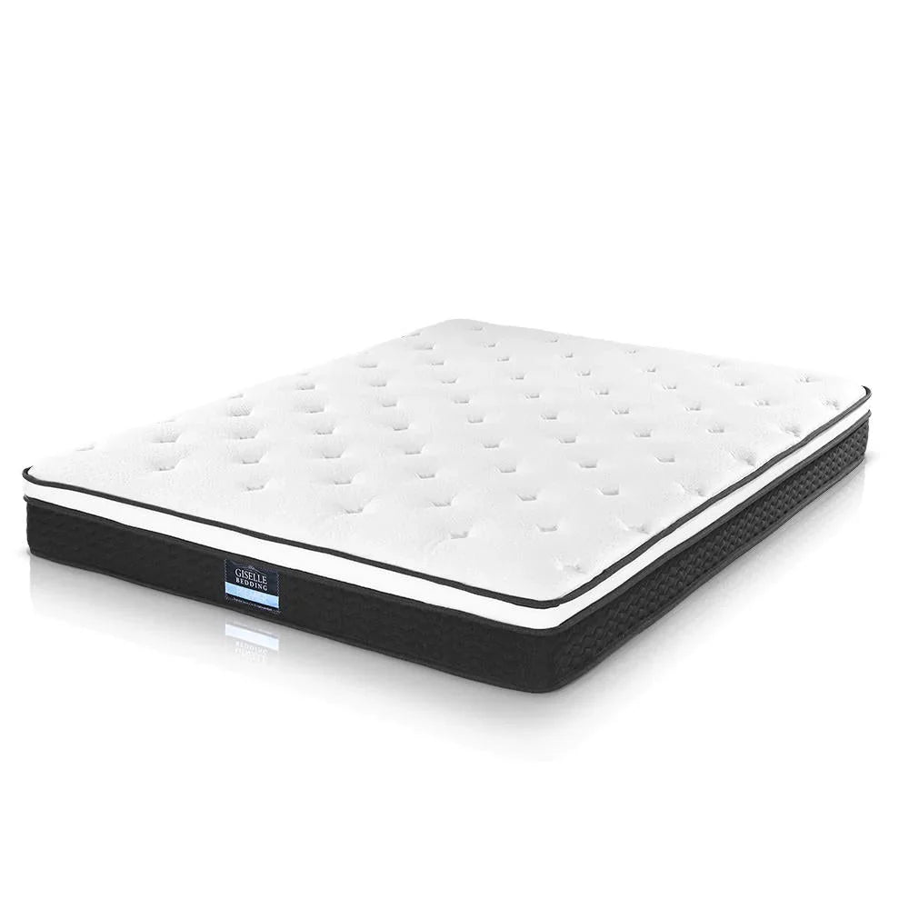 Double Package | Odin Floating Style LED Pinewood Bed Frame & Bonita Pillow Top Mattress (Medium Firm)