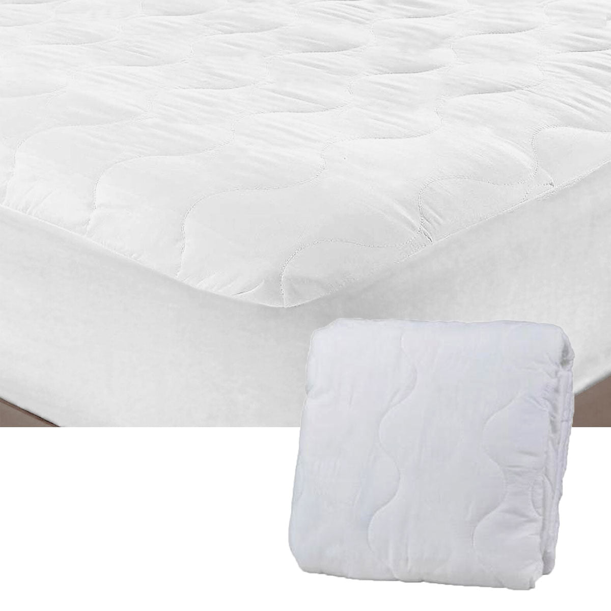 Essentially Home Living Microfibre Quilted Fitted Mattress Protector - KING SINGLE - Home & Garden > Bedding - Bedzy Australia