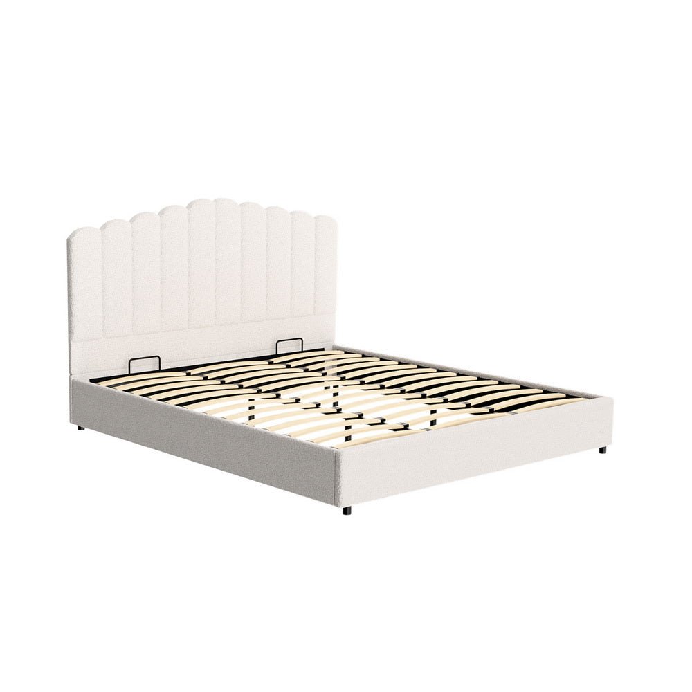 Fion King Boucle Storage Bed - Baby & Kids > Kid's Furniture > Kid's Beds & Bed Frames - Bedzy Australia