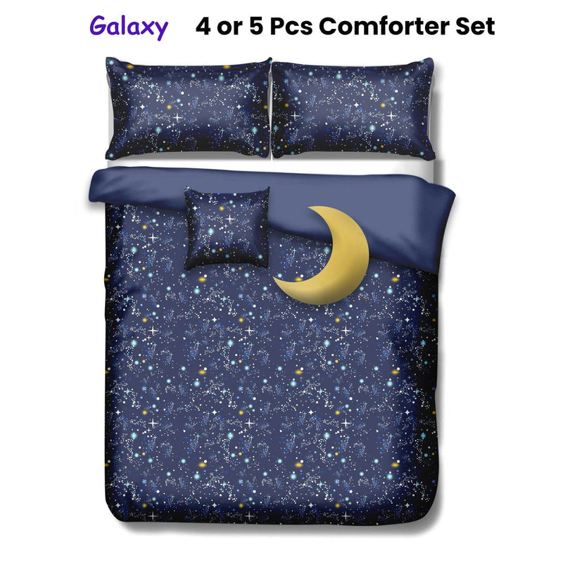 Galaxy Kids Advventure 5 Pcs Comforter Set Double - Home & Garden > Bathroom Accessories - Bedzy Australia