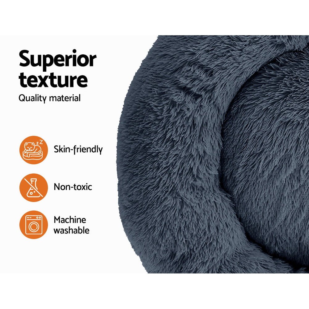 i.Pet Pet Bed Dog Bed Cat Large 90cm Dark Grey - Pet Care > Dog Supplies - Bedzy Australia