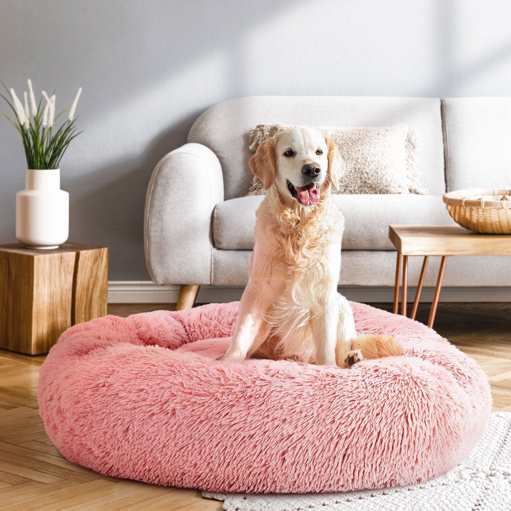 i.Pet Pet Bed Dog Bed Cat Large 90cm Pink - Pet Care > Dog Supplies - Bedzy Australia