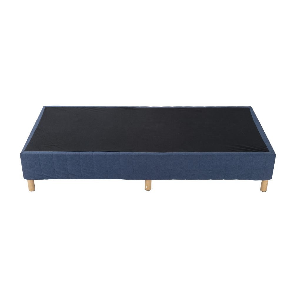 King Metal Bed Frame Mattress Foundation - Blue - Furniture > Bedroom - Bedzy Australia