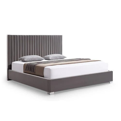 King Premium Package | Bedzy Luxe Hillsdale Bed Frame Grey, Luna Series Euro Top Mattress (Medium Firm) & Bamboo Mattress Topper! - Bedzy Australia