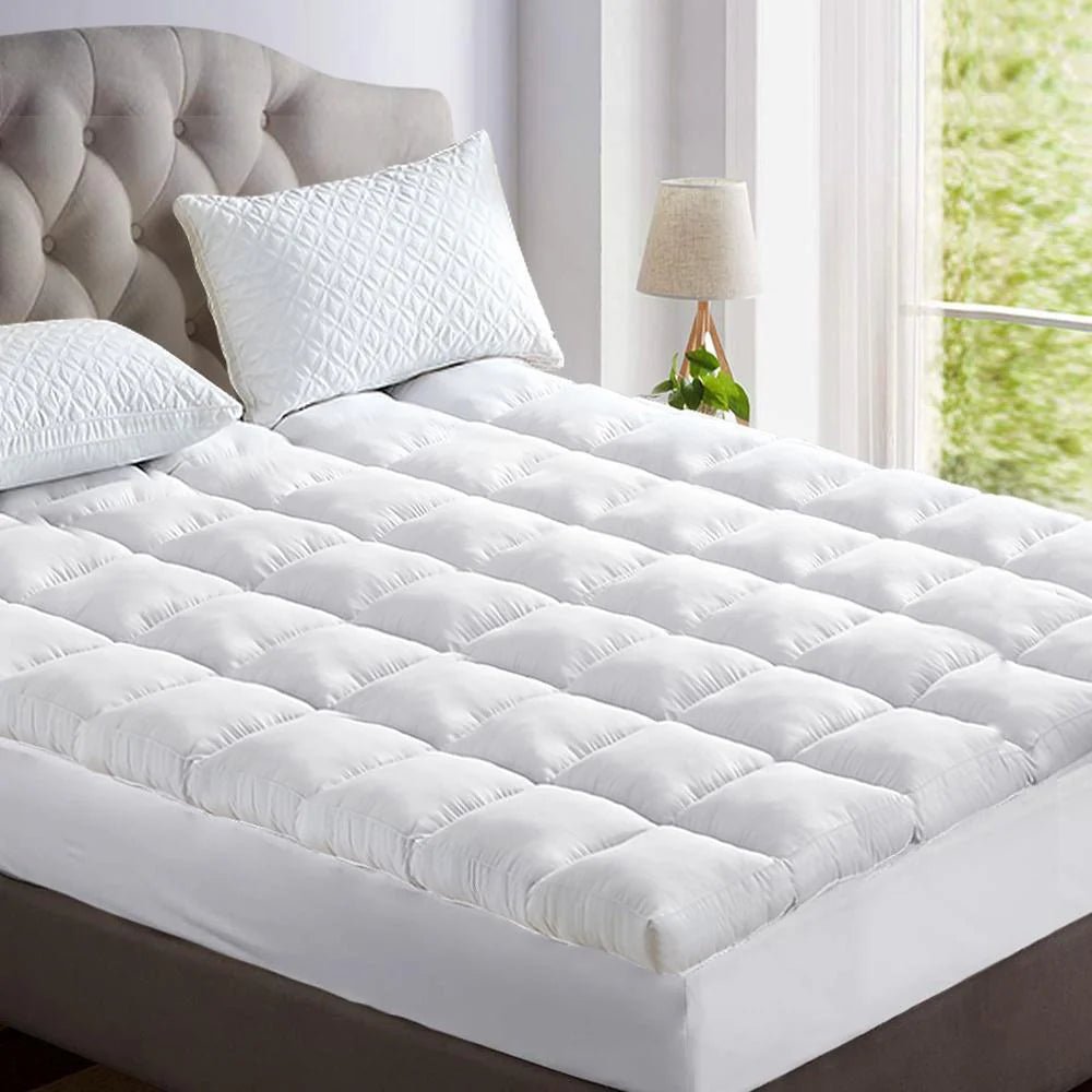 King Premium Package | Bedzy Luxe Hillsdale Bed Frame Grey, Luna Series Euro Top Mattress (Medium Firm) & Bamboo Mattress Topper! - Bedzy Australia