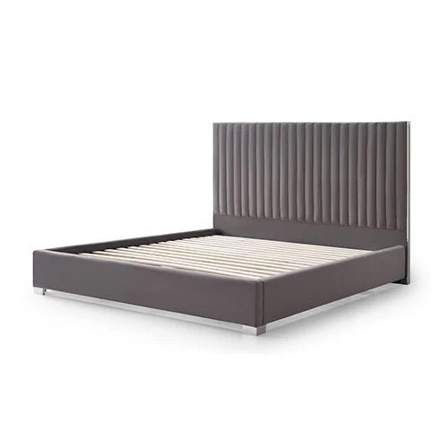 King Premium Package | Bedzy Luxe Hillsdale Bed Frame Grey, Luna Series Euro Top Mattress (Medium Firm) & Bamboo Mattress Topper! - Bedzy Australia