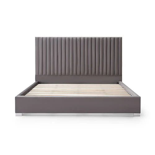 King Premium Package | Bedzy Luxe Hillsdale Bed Frame Grey, Luna Series Euro Top Mattress (Medium Firm) & Bamboo Mattress Topper! - Bedzy Australia