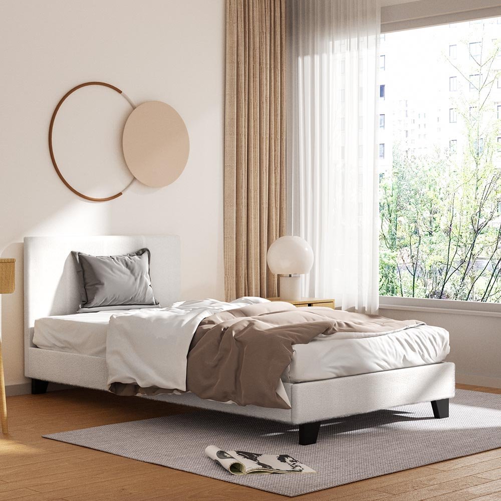 King Single Package | Coogee King Single Bed Frame & Bonita Euro Top Mattress (Medium Firm) - Bedzy Australia