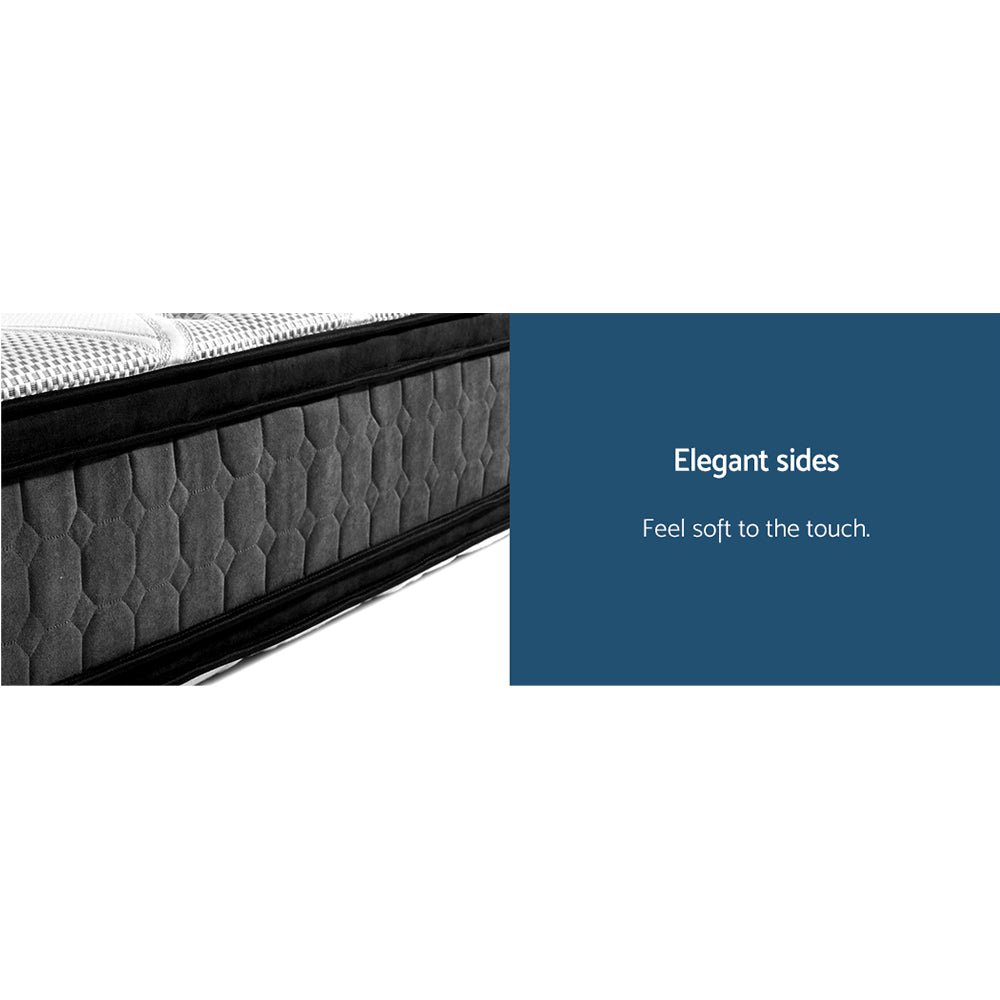 Luna Euro Top Cool Gel Pocket Spring Mattress 36cm Thick - Queen - Bedzy Australia