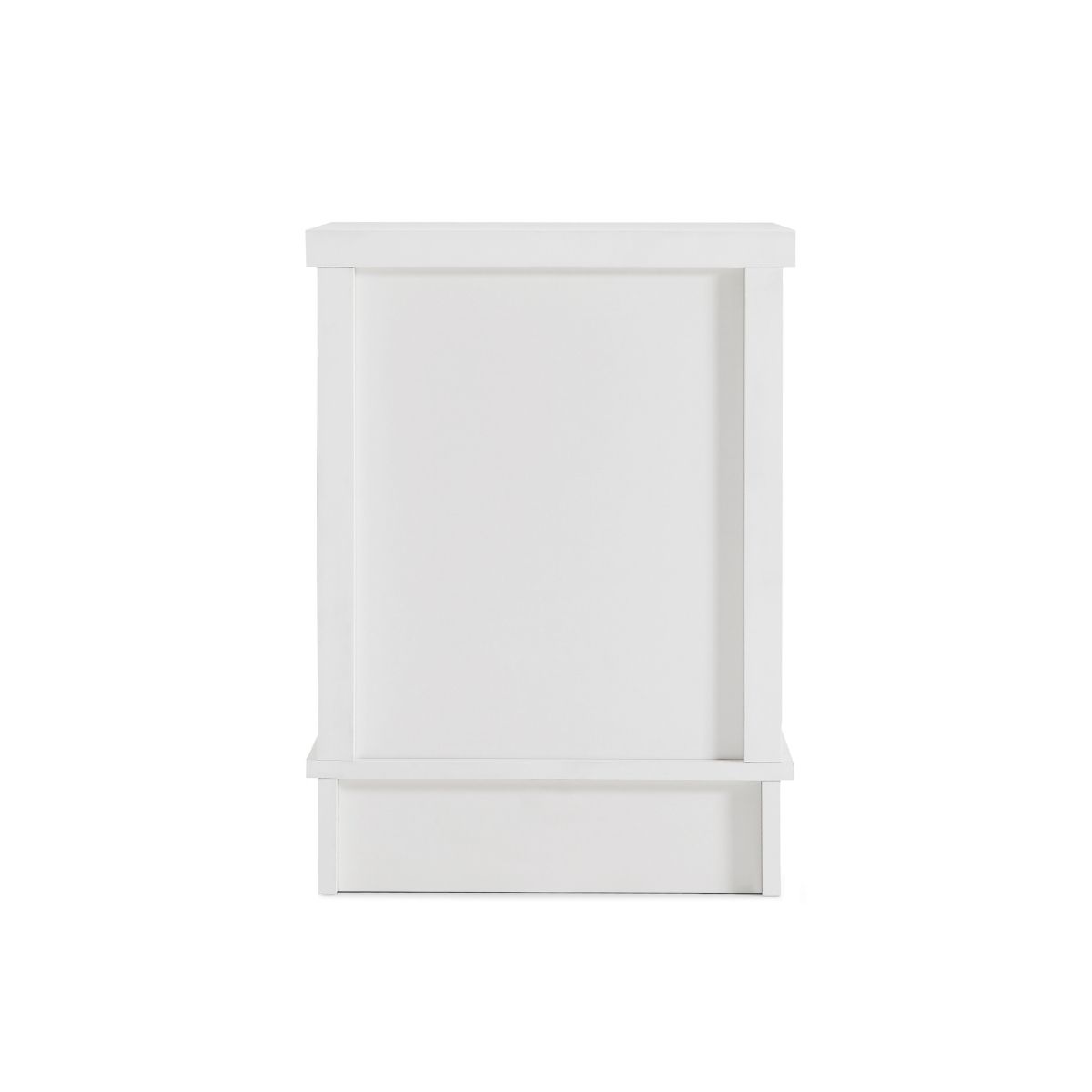 Margaux White Coastal Style Bedside Table - Bedzy Australia