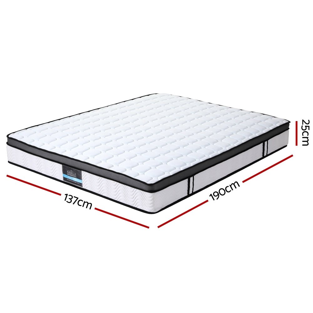 Mattress Cool Gel Foam 25cm Double - Furniture > Mattresses > Double Mattress - Bedzy Australia