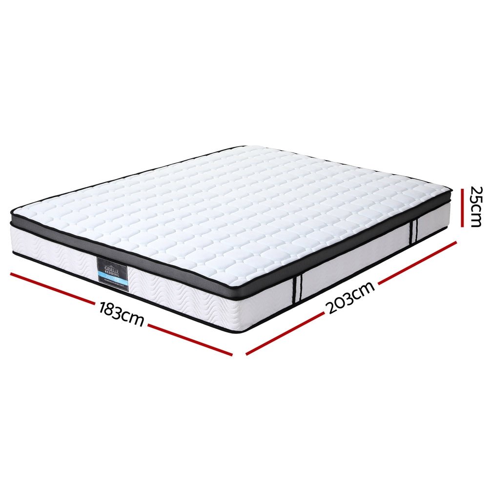 Mattress Cool Gel Foam 25cm King - Furniture > Mattresses > King Size Mattress - Bedzy Australia