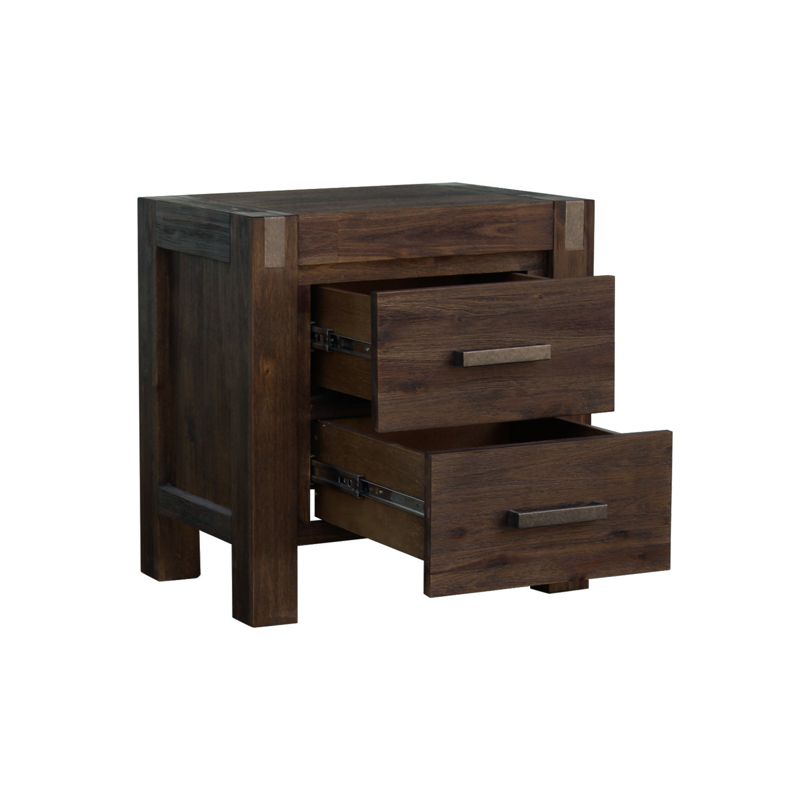 Nowra 2 Drawer Bedside Table - Bedzy Australia