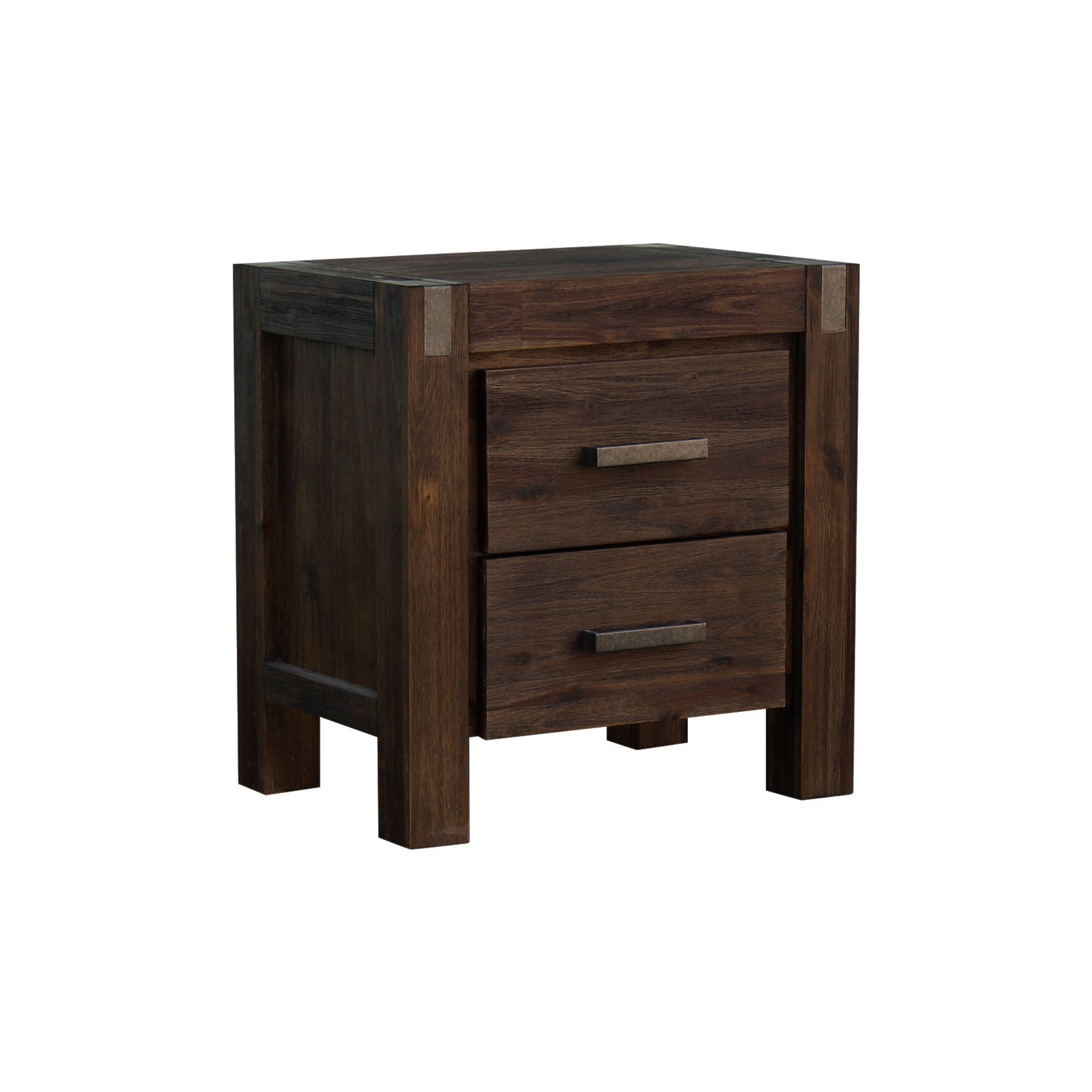 Nowra 2 Drawer Bedside Table - Bedzy Australia