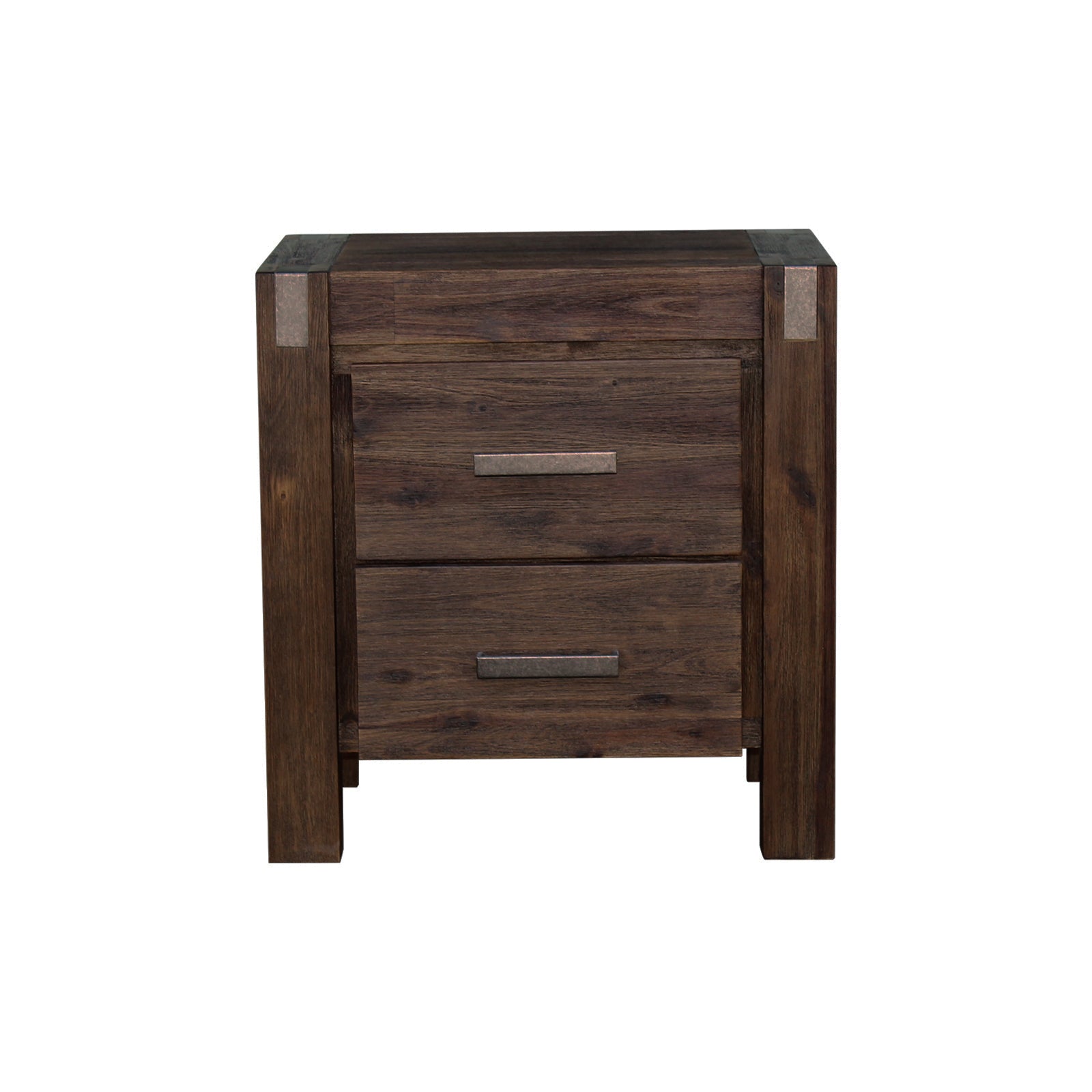 Nowra 2 Drawer Bedside Table - Bedzy Australia