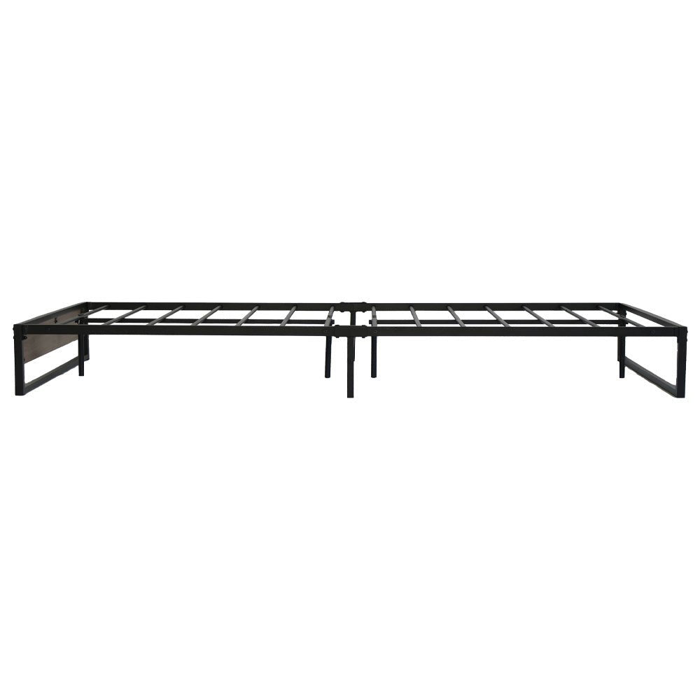 Oslo Metal & Wood Double Bed Frame - Bedzy Australia