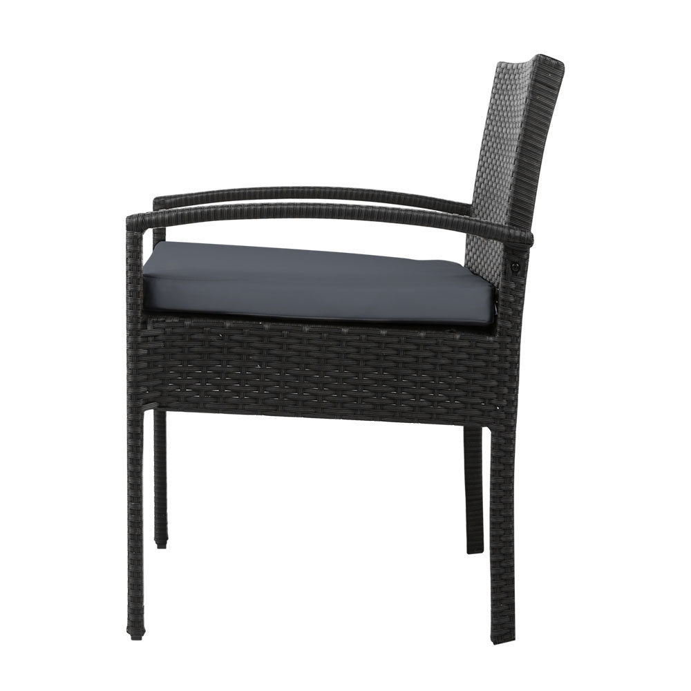 Outdoor Dining Chairs Patio Furniture Rattan Lounge Chair Cushion Felix - Furniture > Outdoor - Bedzy Australia