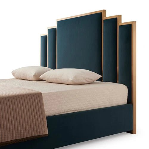 Queen Premium Package | Bedzy Luxe Austin Bed Frame Turquoise, Luna Series Euro Top Mattress (Medium Firm) & Bamboo Mattress Topper! - Bedzy Australia