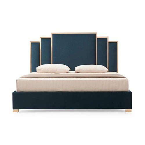 Queen Premium Package | Bedzy Luxe Austin Bed Frame Turquoise, Luna Series Euro Top Mattress (Medium Firm) & Bamboo Mattress Topper! - Bedzy Australia