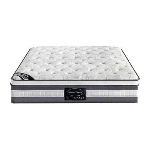 Queen Premium Package | Bedzy Luxe Austin Bed Frame Turquoise, Plush Premium Euro Top Pocket Spring Mattress (Medium Firm) & Bamboo Mattress Topper! - Bedzy Australia