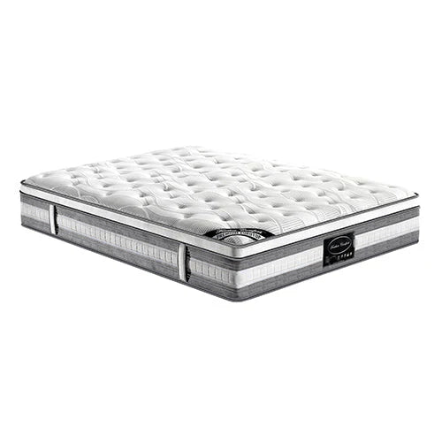 Queen Premium Package | Bedzy Luxe Austin Bed Frame Turquoise, Plush Premium Euro Top Pocket Spring Mattress (Medium Firm) & Bamboo Mattress Topper! - Bedzy Australia