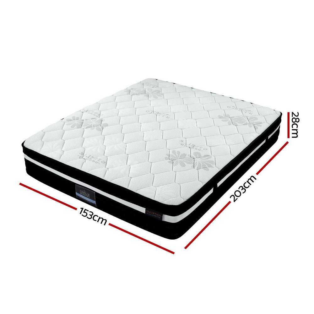 Regine Euro Top Pocket Spring Mattress 28cm Thick - Queen - Bedzy Australia