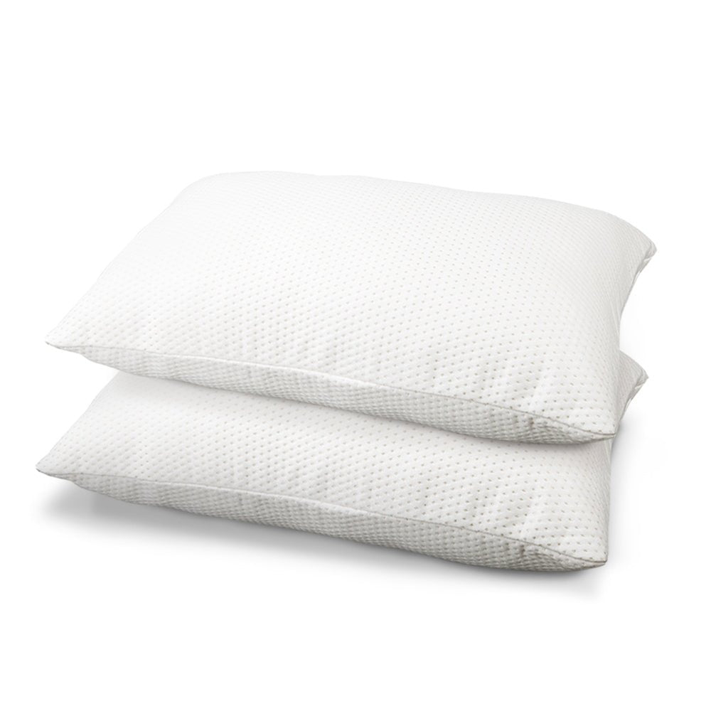 Set of 2 Visco Elastic Memory Foam Pillows - Bedzy Australia