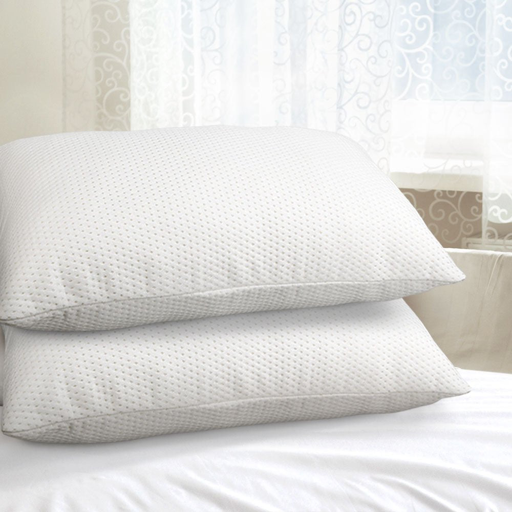 Set of 2 Visco Elastic Memory Foam Pillows - Bedzy Australia