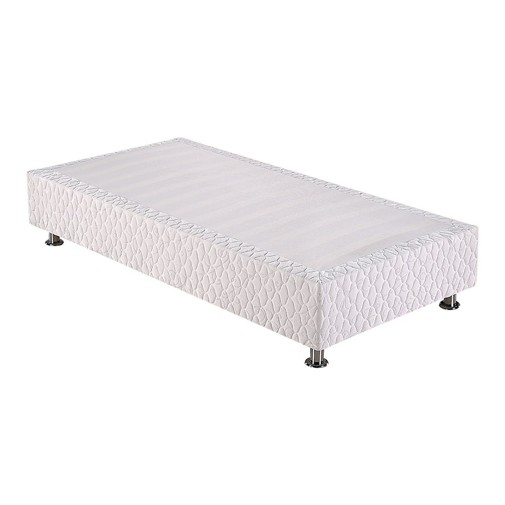 Single Bed Ensemble Frame Base White - Furniture > Bedroom - Bedzy Australia