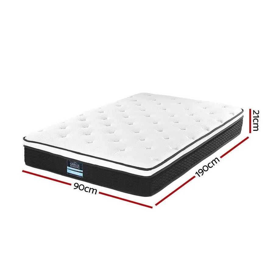 Single Package | Albany Boucle Bed Frame & Bonita Pillow Top Mattress (Medium Firm) - Baby & Kids > Kid's Furniture > Kid's Beds & Bed Frames - Bedzy Australia