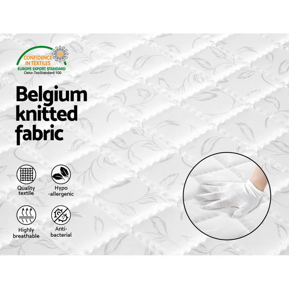 Single Package | Low - set Teepee Style Floor Bed Frame, Alzbeta Mattress (Medium firm) & Waterproof Bamboo Mattress Protector - Baby & Kids > Kid's Furniture > Kid's Beds & Bed Frames - Bedzy Australia