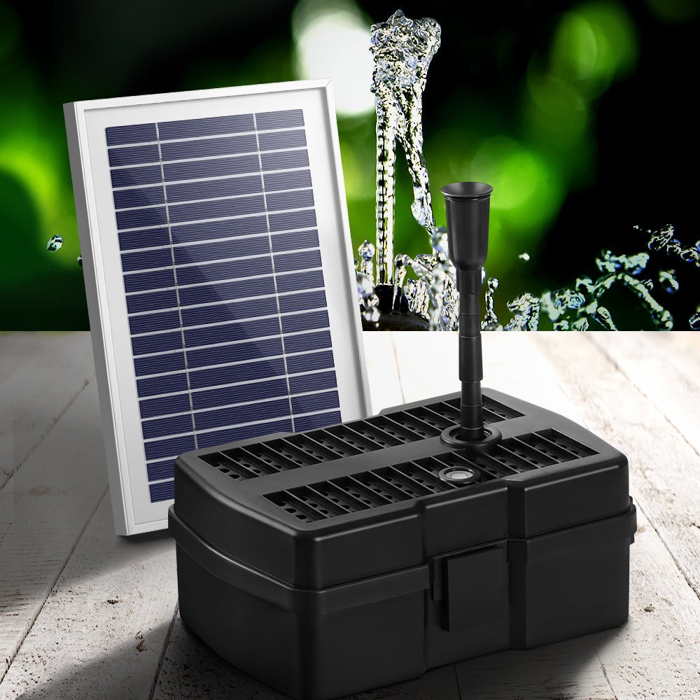 Solar Pond Pump with Filter Box 4.6FT - Home & Garden > Garden Tools - Bedzy Australia