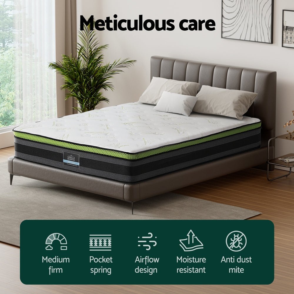 Tiberius Series Cool Gel Mattress 30cm Thick - Double - Furniture > Mattresses - Bedzy Australia