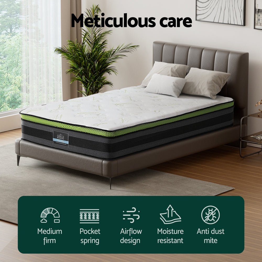 Tiberius Series Cool Gel Mattress 30cm Thick - Single - Furniture > Mattresses - Bedzy Australia