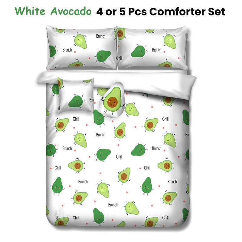 White Avocado Kids Advventure 5 Pcs Comforter Set Double - Home & Garden > Bathroom Accessories - Bedzy Australia