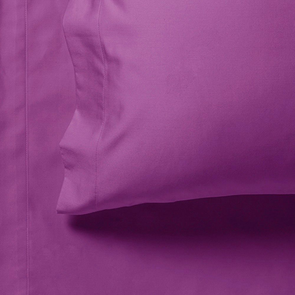 1000TC Ultra Soft Fitted Sheet & 2 Pillowcases Set - Super King Size Bed - Purple - Home & Garden > Bedding - Bedzy Australia